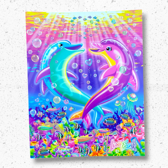 Lisa Frank Dancing Dolphins Pocket Folder – 2020 Edition - Picture 1 of 8